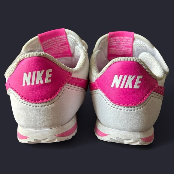 Nike Cortez EasyOn | Hot Pink & White | Toddler Size 6.5 | Quick Slip-On - Picture 3 of 8